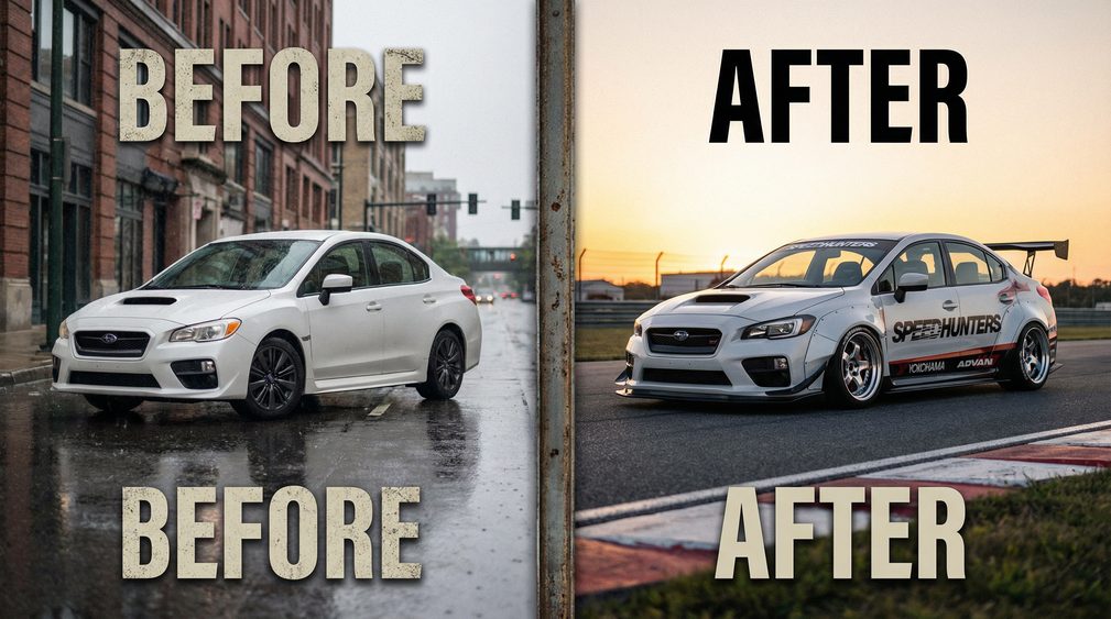 91宽体套件改装